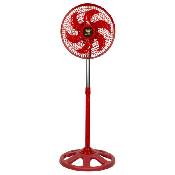 10 Inch Household Electric Ventilateur 2500RPM 55W Ac Motor Pedestal Fan Manufacturer Stand Fan - 10寸塑料红