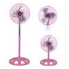 10寸金属三合一-粉 New Product Standard Electric Fan 220V 127V 2600RPM High Speed AC Motor Stand Fan Price In Nepal - 10寸金属三合一 粉