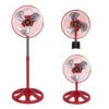 10寸金属三合一-红 New Product Standard Electric Fan 220V 127V 2600RPM High Speed AC Motor Stand Fan Price In Nepal - 10寸金属三合一 红