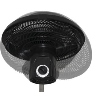 Wholesale 12 Inch 360 Degree Stand Fan 10 Inch 220V 110V Ventilador AC Motor Height Adjustable Fan Pedestal Fan - 12寸塑料黑色 360度摇头
