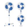 16寸蓝色V仔主体 Factory Low MOQ Cheap Price 16 Inch 3 in 1 Industrial Stand Fan Floor Fan With Cross Base 3 in 1 for Mexico - 16寸蓝色V仔主体