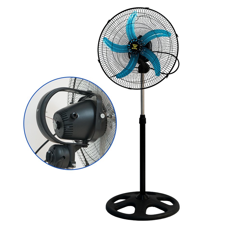 360 Degree Industrial Fan 18 Inch Ventilador 110V 90W AC Aluminum Copper Motor Stand Fan - 1 360 Degree Industrial Fan 18 Inch Ventilador 110V 90W AC Aluminum Copper Motor Stand Fan