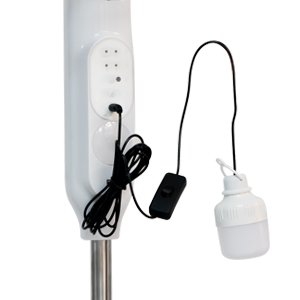 *Ventilador 16 Inch 18000MAH Solar Stand Fan BLDC Motor Pedestal Fan Remote Control Led Light Electric Rechargeable Solar Fan - 198F 带灯