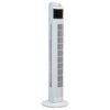 36L白色 Remote Control 36 Inch Floor Fan Stand Fan With LCD Display 7.5H Timer Oscillating Bladeless Tower Fan - 36L白色