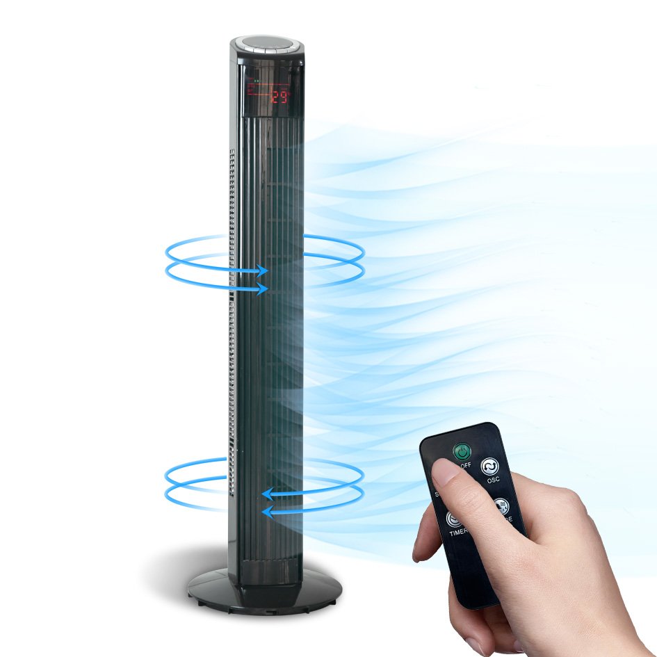 Remote Control 36 Inch Tower & Pedestal Fans Leafless Ventilateur Stand Fan Cooler Bladeless Tower Fan - 2 Remote Control 36 Inch Tower & Pedestal Fans Leafless Ventilateur Stand Fan Cooler Bladeless Tower Fan - Image 2