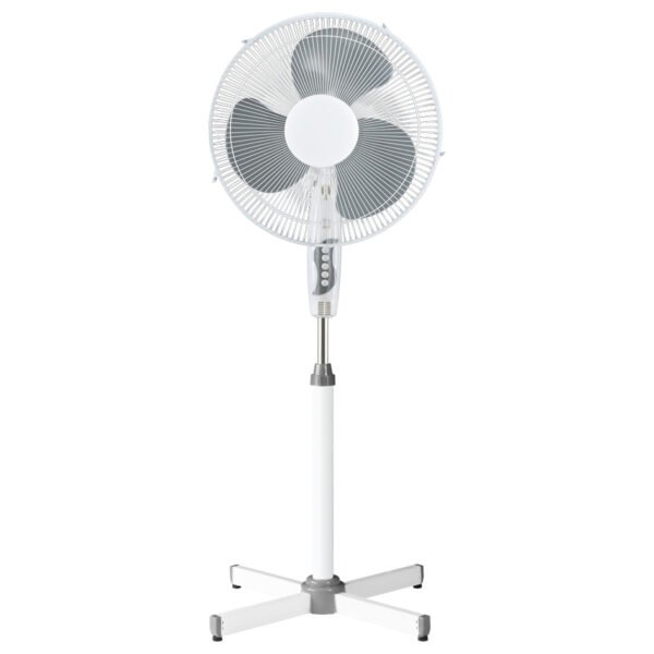 Oscillating 16 Inch Electric Fan 3 Adjustable Speed Pedestal Stand Fan Cross Base - 3pp十字架