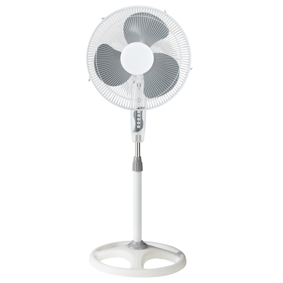 Oscillating 16 Inch Electric Fan 3 Adjustable Speed Pedestal Stand Fan Cross Base - 2 Oscillating 16 Inch Electric Fan 3 Adjustable Speed Pedestal Stand Fan Cross Base - Image 2