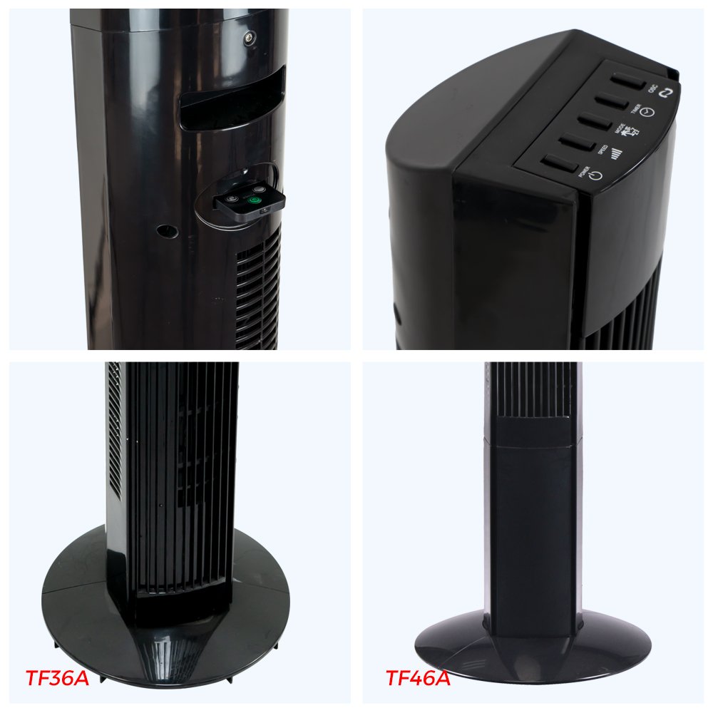 46 Inch Remote Control Pedestal Fans Leafless Ventilateur Bladeless Stand Fan Cooler 36 Inch Tower Fan - 4 46 Inch Remote Control Pedestal Fans Leafless Ventilateur Bladeless Stand Fan Cooler 36 Inch Tower Fan - Image 4