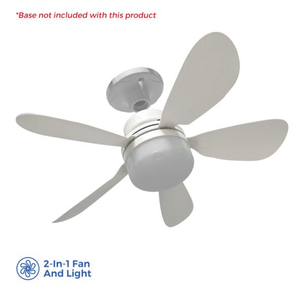 E26 16 Inch Modern Ceiling Fan Dimming Fan Bulb Home Decor 360 Rotating Remote Control Ceiling Led Fan Light - E26