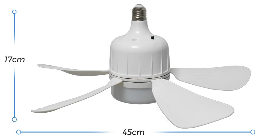 Ventilador Manufacturer 16 Inch 2 in1 Ceiling Fan Light Remote Control E27 23w LED Ceiling Fan with Light - E27尺寸