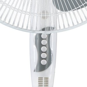 Oscillating 16 Inch Electric Fan 3 Adjustable Speed Pedestal Stand Fan Cross Base - S主体灰色