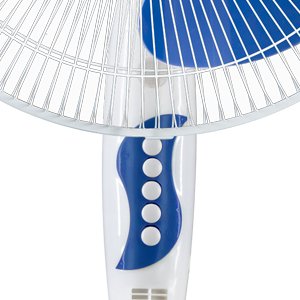 Oscillating 16 Inch Electric Fan 3 Adjustable Speed Pedestal Stand Fan Cross Base - S主体蓝色