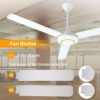 YL-FC1002-详情-风叶 2025 New Smart 56 Inch Ceiling Fan for Bedroom Electric Power Source 220V Iron Blade Ceiling Fans with Big Power - YL FC1002 详情 风叶