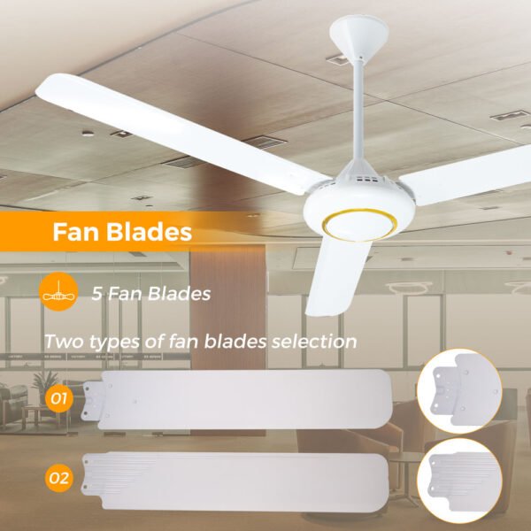 YL-FC1002-详情-风叶 2025 New Smart 56 Inch Ceiling Fan for Bedroom Electric Power Source 220V Iron Blade Ceiling Fans with Big Power - YL FC1002 详情 风叶