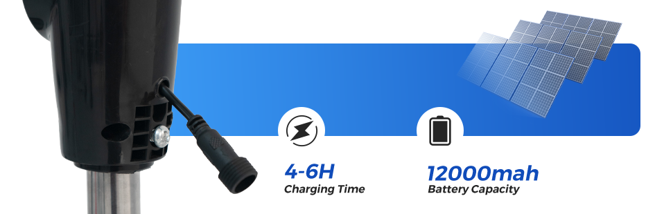 Factory Directly 10 Inch Stand Fan AC DC Motor 12000mah 9V 15W Mobile Rechargeable Fan - s10充电