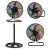 Home Appliance Electric Pedestal Fan Ac Motor New Model 18 Inch 3in1 Stand Fan - 五彩叶
