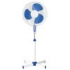 十字架 16 Inch 3 pp Blades Blue White Spider Base Cross Base Stand Fan for Home - 十字架