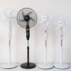 太阳能风扇全 *Ventilador 16 Inch 18000MAH Solar Stand Fan BLDC Motor Pedestal Fan Remote Control Led Light Electric Rechargeable Solar Fan - 太阳能风扇全