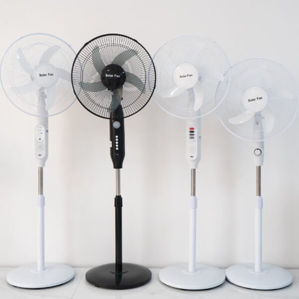 太阳能风扇全 *Ventilador 16 Inch 18000MAH Solar Stand Fan BLDC Motor Pedestal Fan Remote Control Led Light Electric Rechargeable Solar Fan - 太阳能风扇全