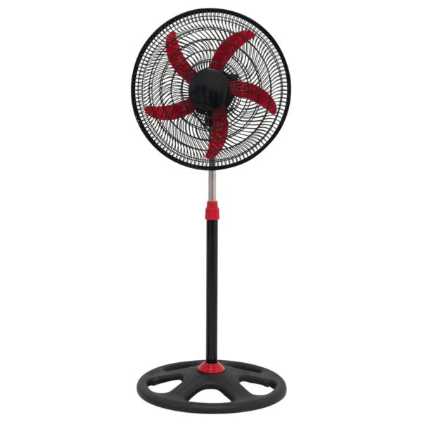 红色五叶+五孔 Stand Fan 18 Inch Electric Fan Cheap Price Pedestal Fan - 红色五叶五孔