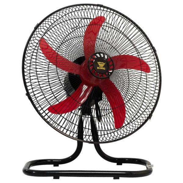 *Mayorista De Fabrica Personalizado Ventilador Eléctrico Oscilante De Pie De 18 Pulgadas 3 En 1 - 红色五叶金属网三合一 趴地扇