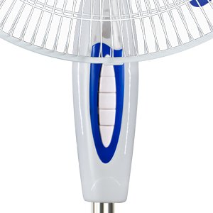 16 Inch 3 pp Blades Blue White Spider Base Cross Base Stand Fan for Home - 蓝色