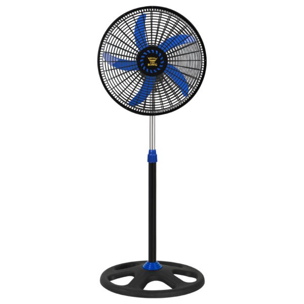 18 Inch Electric Ventilador Manufacturer High Speeds 110V 90W AC Copper Motor Pedestal Fan Stand OEM - 蓝色五叶五孔