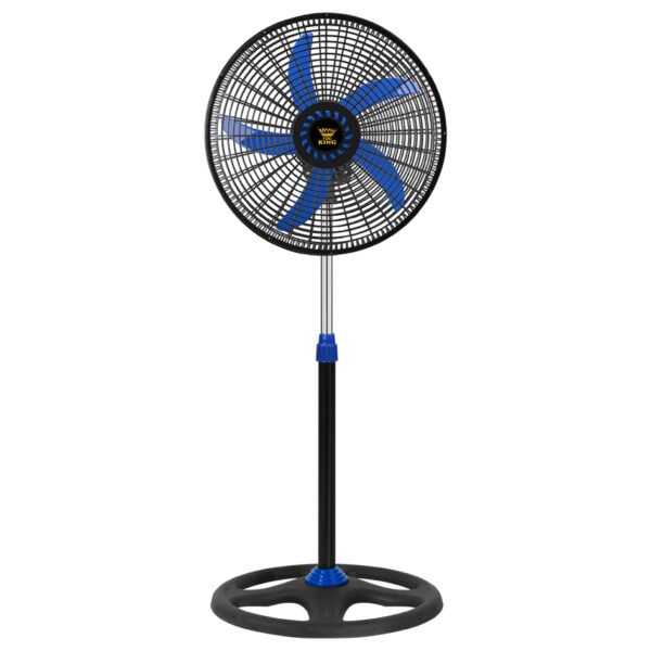 18 Inch Electric Ventilador Manufacturer High Speeds 110V 90W AC Copper Motor Pedestal Fan Stand OEM - 蓝色五叶四孔