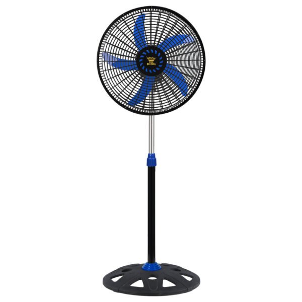 18 Inch Electric Ventilador Manufacturer High Speeds 110V 90W AC Copper Motor Pedestal Fan Stand OEM - 蓝色五叶多孔