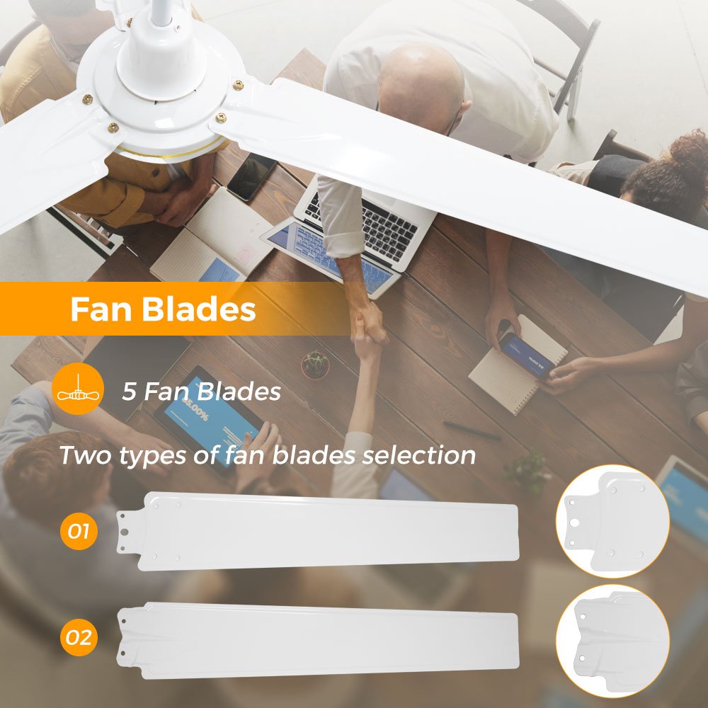 56 Inch Ceiling Fan Copper Motor Living Room Iron Leaf Ceiling Fan Household Three-blade Ceiling Electric Fan - 3 56 Inch Ceiling Fan Copper Motor Living Room Iron Leaf Ceiling Fan Household Three-blade Ceiling Electric Fan - Image 3