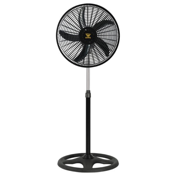 Factory Wholesale Household Electric Stand Fan Ventilador De Piso De Metal Tres En Uno De 18 Pulgadas - 黑色五叶四孔
